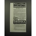 1933 Binney & Smith Crayola Crayons Ad - Now ac...