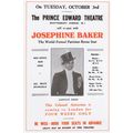 Josephine Baker 1933 Prince Edward London Theatre Poster Postcard