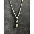 Bomb Party Necklace RBP Rhodium Plated 18" Styl...