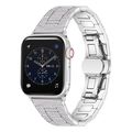 Diamond Metal Watch Band For Apple Watch Series...