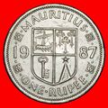 Ⰶ GREAT BRITAIN (1987-2023): MAURITIUS ★ 1 RUPE...