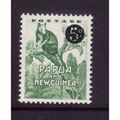 PAPUA NEW GUINEA 1959 SG 25 5d ON 1/2d EMERALD ...