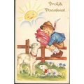 Vintage Belgium Postcard - Vrolyk Paasfeest (Ea...
