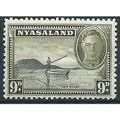 Nyasaland 1945 SG151 9d Black & Olive Mounted M...