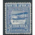 South Africa 1925 SG27 3d Ultramarine AIR Mount...
