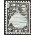 Bermuda 1941 SG113a 2 1/2d Light Blue & Sepia B...