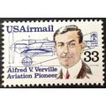US Stamp #C113 mint: 1985 Airmail 33c Alfred V ...