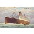 Artist Drawn White Star Line R.M.S. Homeric Oce...