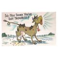 American humour, unused vintage USA postcard Co...