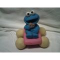 Sesame Street Cookie Monster on wheels vinyl