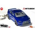 VERY RARE KEYCHAIN BLUE MITSUBISHI LANCER