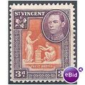 St Vincent 1938 SG154 3d Orange & Purple Mounte...