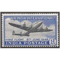 India 1948 SG304 12a Black & Ultramarine AIR Mo...