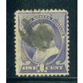 Used 212 1c Benjamin Franklin Barely Clears M01335