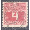 Austria 1908 - 4h lilac - Postage Due - used