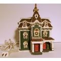 Vint 90s Christmas Village 3 Story Christmas Ho...