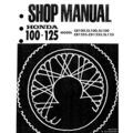 HONDA CB100 CB125S CL100 CD125S SL100 SL125 SHO...