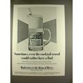 1970 Budweiser Beer Ad - Even the Cocktail Crowd!