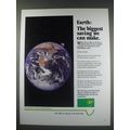 1991 BP Oil Ad - Earth: The biggest saving we can make