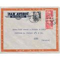 France Air Mail combo Vichy Allier to Aden Arab...
