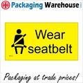 TR121 WEAR SEATBELT SIGN SAFETY HARNESS VEHICLE...