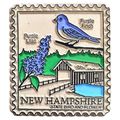 New Hampshire Postage Stamp Fridge Magnet