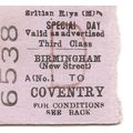 B.R. Edmondson Ticket - Birmingham New Street t...