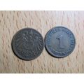 1910a 1 Pfennig Germany Empire Coin
