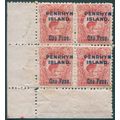 Penrhyn Island 1903 6d rose-red SG15 unused blo...