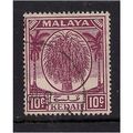 Malaya Kedah 1950 - 55 KGV1 10ct Purple Used SG...