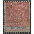Rhodesia 1892 SG23 8d Rose-Lake & Ultramarine M...