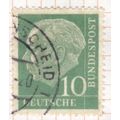 Germany 1954 - 10pfg green - Professor Dr. Th. ...