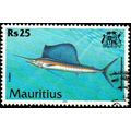 Mauritius 2000 Marine Life 25Rs Used Stamp Fish...