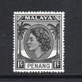 Malaysia (Penang) - 1954-57 - 1c Black (sg28) M...