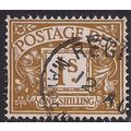 GB 1968 QE2 1/-d Ochre Postage Due Used SG D74 ...