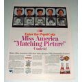 1965 Pepsi-Cola Soda Ad - Miss America Contest