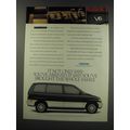 1991 Mazda MPV Luxury Edition Ad - It not only says you've arrived