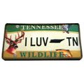 I Luv Tennessee Wood License Fridge Magnet