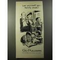 1954 Pullman Railroad Car Advertisement - cartoon by Whitney Darrow, Jr