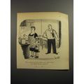 1954 Cartoon by Syd Hoff - I'm wanted in forty-...
