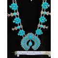 Southerwestern Style Flower Blossum Necklace wi...