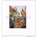 AT THE KERMESSE ADINKERQUE, BELGIUM, BOOK ILLUS...