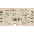 U.T.A. Edmondson Ticket - Coleraine to Belfast