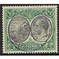 DOMINICA 1923-33 GV BLACK & GREEN ½d USED SG71