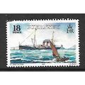 GUERNSEY 1989 18p GREAT WESTERN PADDLE STEAMER ...