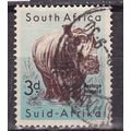 SOUTH AFRICA 1954 WILD ANIMALS 3d RHINO USED SG155