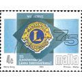 MALTA, Lions Club, blue 1993, 4c, #2