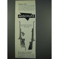 1961 Anschutz Super Match, Match Rifle Ad - Shooters