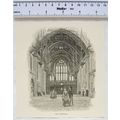 Vintage engraving: The Guildhall - interior