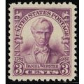 725, Mint Superb NH 3¢ Webster .. Stuart Katz